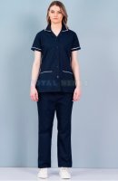 Unisex Nurse Wear – Plain Cotton Design, Collar Neck Manufacturers, Suppliers in Tamil Nadu