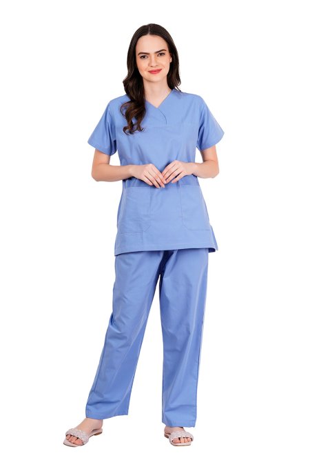 Ceil Blue Y-Crossover Set with Front Patch Pockets Manufacturers, Suppliers in Tamil Nadu