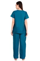 Dark Purple Short Sleeve Y-Neck Medical Uniform Manufacturers, Suppliers in Tamil Nadu