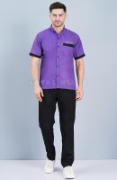 Housekeeping Uniform in Purple Cotton Half Sleeves Manufacturers, Suppliers in Tamil Nadu