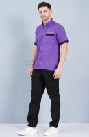 Housekeeping Uniform in Purple Cotton Half Sleeves Manufacturers, Suppliers in Tamil Nadu