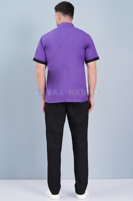 Housekeeping Uniform in Purple Cotton Half Sleeves Manufacturers, Suppliers in Tamil Nadu