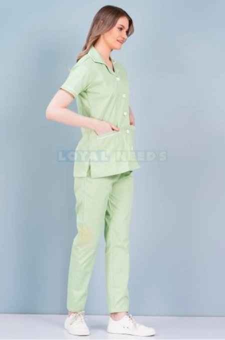 Hygienic Housekeeping Uniform Green Half Sleeves Manufacturers, Suppliers in Tamil Nadu