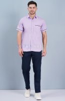 Light Purple Cotton Hospital Work Uniform for Male Staff Manufacturers, Suppliers in Tamil Nadu