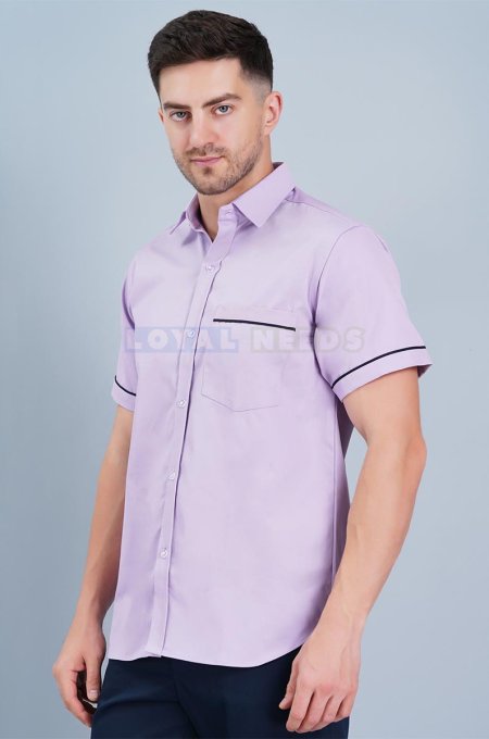 Light Purple Cotton Hospital Work Uniform for Male Staff Manufacturers, Suppliers in Tamil Nadu
