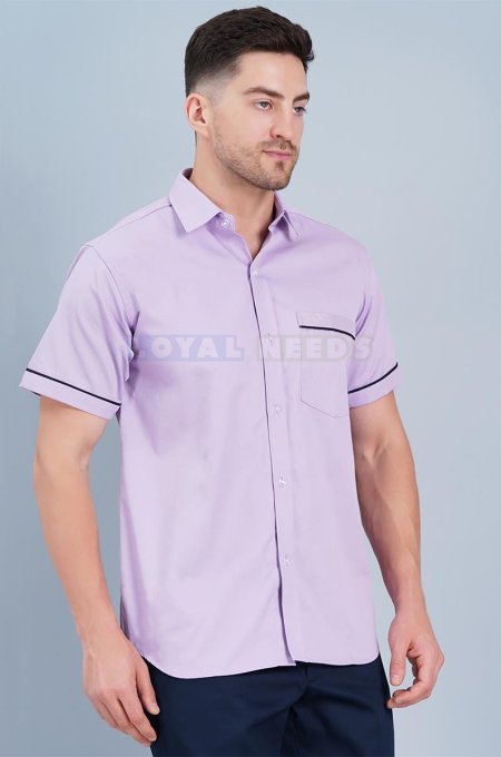 Light Purple Cotton Hospital Work Uniform for Male Staff Manufacturers, Suppliers in Tamil Nadu
