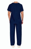 Male Blue Hospital Staff V-Neck Half Sleeve Uniform Manufacturers, Suppliers in Tamil Nadu
