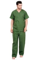 Olive Green Medical Scrub Suit with Four Pockets Manufacturers, Suppliers in Tamil Nadu