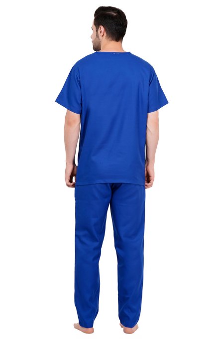 Elastic Waist Galaxy Blue Polycotton Scrubs Uniform Set Manufacturers, Suppliers in Tamil Nadu