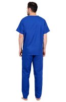 Elastic Waist Galaxy Blue Polycotton Scrubs Uniform Set Manufacturers, Suppliers in Tamil Nadu