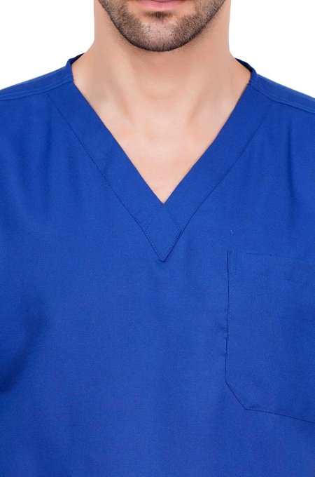 Elastic Waist Galaxy Blue Polycotton Scrubs Uniform Set Manufacturers, Suppliers in Tamil Nadu
