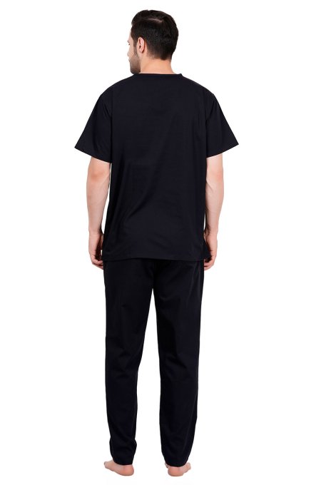 Black Polycotton Medical Scrubs V-Neck Set Manufacturers, Suppliers in Tamil Nadu