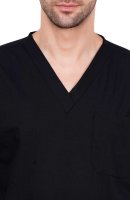 Black Polycotton Medical Scrubs V-Neck Set Manufacturers, Suppliers in Tamil Nadu