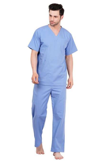 Ceil Blue Hospital Scrubs Set Comfortable Fit for Men Manufacturers, Suppliers in Tamil Nadu
