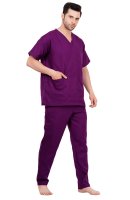 Grey Medical Scrub Set with V-Neck Design Manufacturers, Suppliers in Tamil Nadu