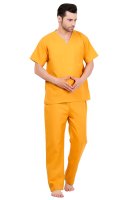 Mustard Yellow Medical Scrub Set with V-Neck Manufacturers, Suppliers in Tamil Nadu
