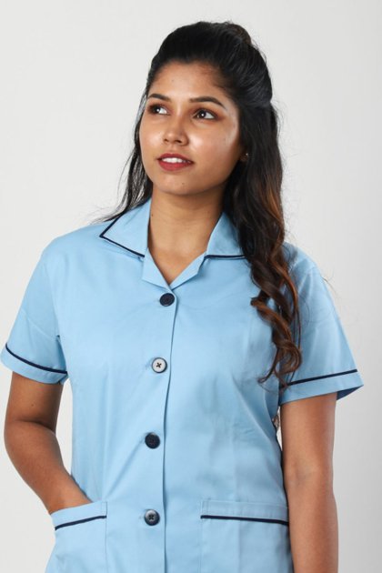 Light Blue Uniform Suitable for Daily Duties in Tamil Nadu