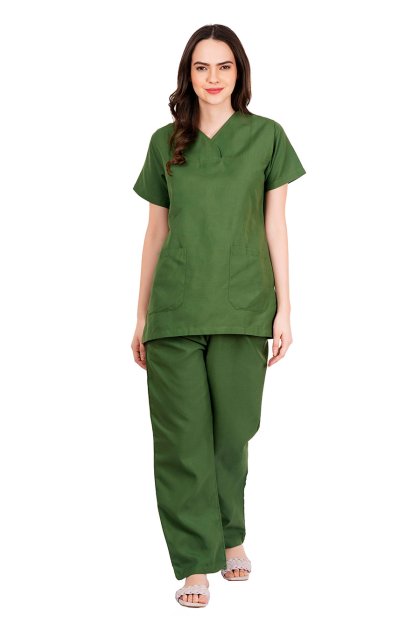 Olive Green Medical Uniform Set Designed for Comfort Manufacturers, Suppliers in Tamil Nadu