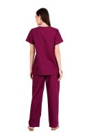 Reddish Burgundy Y-Crossover Top Pant Workwear Set Manufacturers, Suppliers in Tamil Nadu