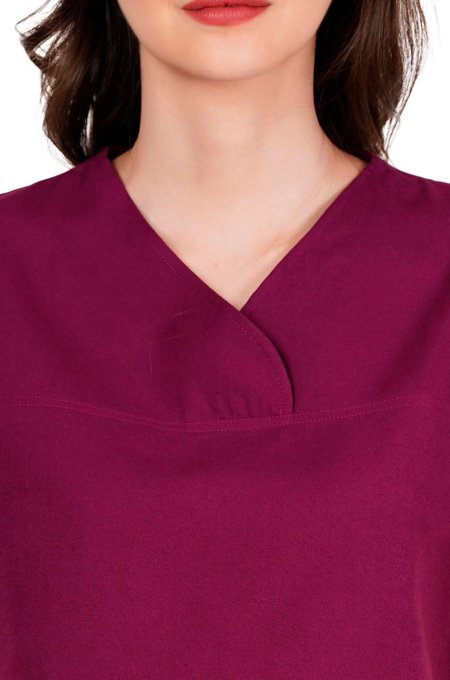 Reddish Burgundy Y-Crossover Top Pant Workwear Set Manufacturers, Suppliers in Tamil Nadu