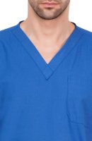 Bright Blue Polycotton Scrubs Set Short Raglan Sleeves Manufacturers, Suppliers in Tamil Nadu