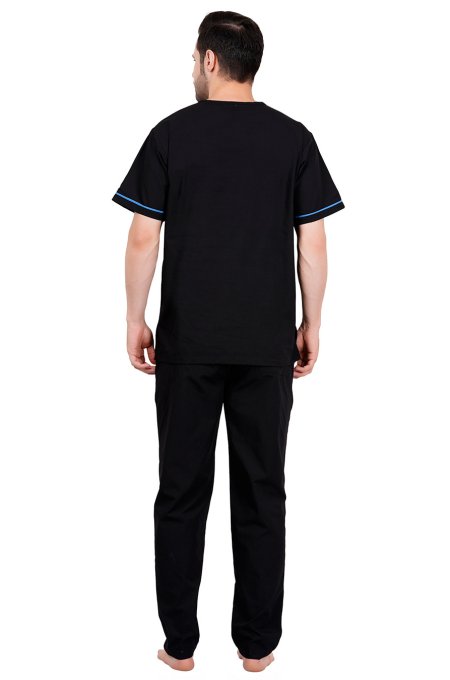 Black Blue Medical Scrubs Set Unisex Polycotton Manufacturers, Suppliers in Tamil Nadu