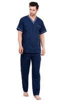 Six Pocket Olive Blue Blue Polycotton Medical Scrubs Set Manufacturers, Suppliers in Tamil Nadu