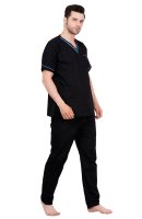 Black Blue Medical Scrubs Set Unisex Polycotton Manufacturers, Suppliers in Tamil Nadu
