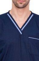 Six Pocket Olive Blue Blue Polycotton Medical Scrubs Set Manufacturers, Suppliers in Tamil Nadu