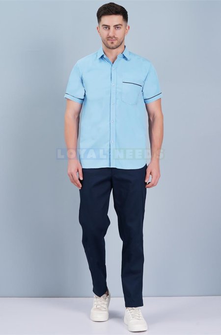 Medium Blue Hospital Work Shirt for Men Manufacturers, Suppliers in Tamil Nadu