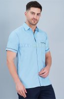 Medium Blue Hospital Work Shirt for Men Manufacturers, Suppliers in Tamil Nadu