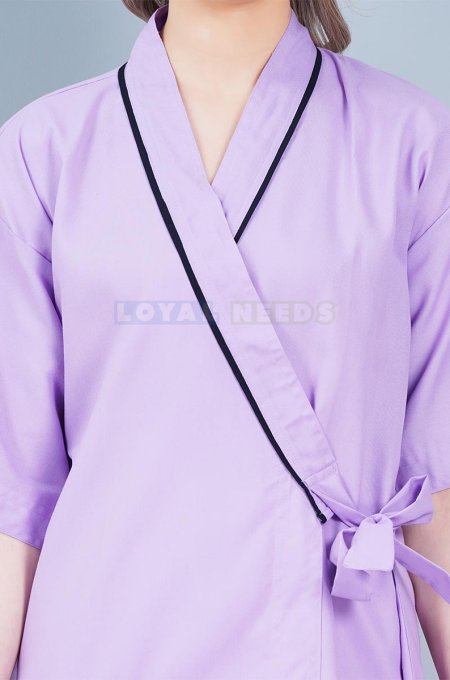 Women Stitched Cotton Gown – Front Open Overlap Manufacturers, Suppliers in Tamil Nadu