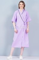 Women Stitched Cotton Gown – Front Open Overlap Manufacturers, Suppliers in Tamil Nadu