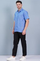 Blue Polyester Viscose Blend Ward Boy Uniform - Button-Up Shirt, Side and Back Pockets Manufacturers, Suppliers in Tamil Nadu