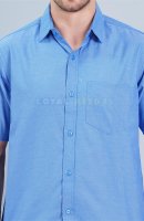Blue Polyester Viscose Blend Ward Boy Uniform - Button-Up Shirt, Side and Back Pockets Manufacturers, Suppliers in Tamil Nadu