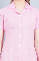 Plain Cotton Nurse Uniform Half Sleeves Baby Pink Manufacturers, Suppliers in Tamil Nadu