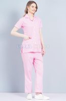 Plain Cotton Nurse Uniform Half Sleeves Baby Pink Manufacturers, Suppliers in Tamil Nadu