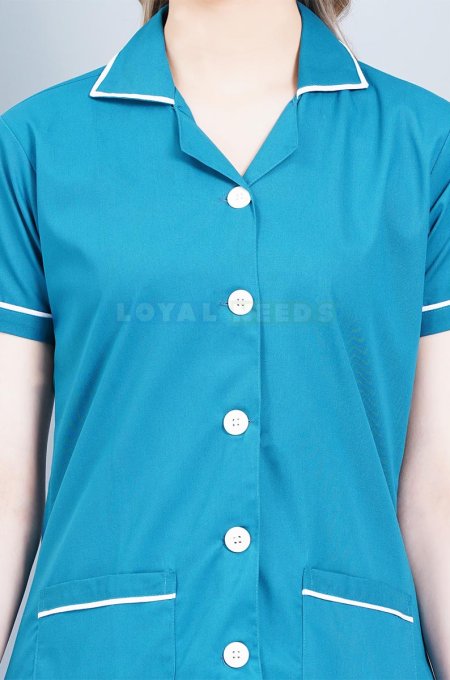 Hospital Staff Nurse Wear Blue Cotton Half Sleeve Manufacturers, Suppliers in Tamil Nadu
