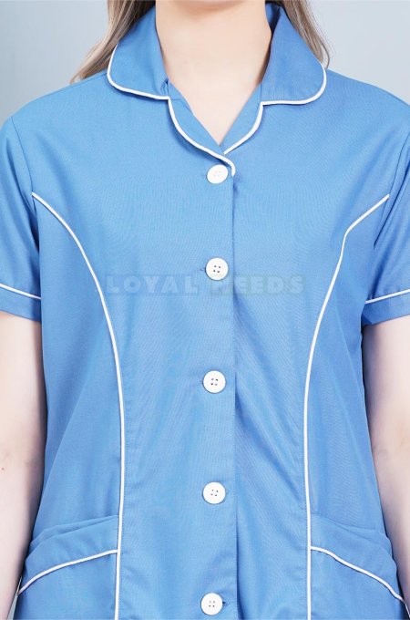 Ladies Nurse Tunic Set Blue Cotton Fabric Half Sleeves Manufacturers, Suppliers in Tamil Nadu