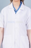 Half Sleeve White Doctor Coat – Cotton Fabric Manufacturers, Suppliers in Tamil Nadu