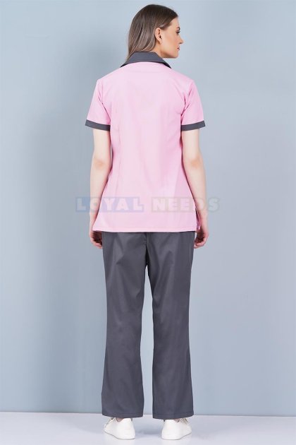 Cotton Pink Nurse Wear for Women Hospital Staff Uniform Manufacturers, Suppliers in Tamil Nadu