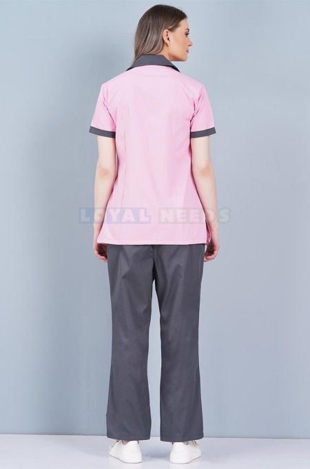 Cotton Pink Nurse Wear for Women Hospital Staff Uniform Manufacturers, Suppliers in Tamil Nadu