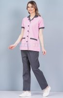 Cotton Pink Nurse Wear for Women Hospital Staff Uniform Manufacturers, Suppliers in Tamil Nadu