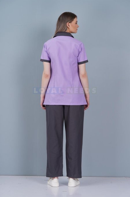 Purple Cotton Nurse Dress for Female Hospital Staff Manufacturers, Suppliers in Tamil Nadu