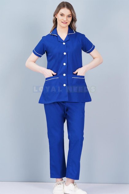 Plain Navy Blue Nurse Wear for Hospital Use  Manufacturers, Suppliers in Tamil Nadu