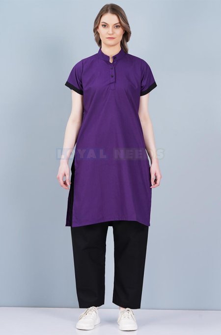 Housekeeping Outfit Half Sleeves Black And Blue Wear Manufacturers, Suppliers in Tamil Nadu