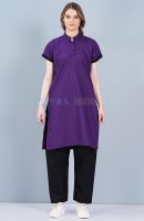 Housekeeping Uniform Black-Purple Half Sleeves Wear Manufacturers, Suppliers in Tamil Nadu