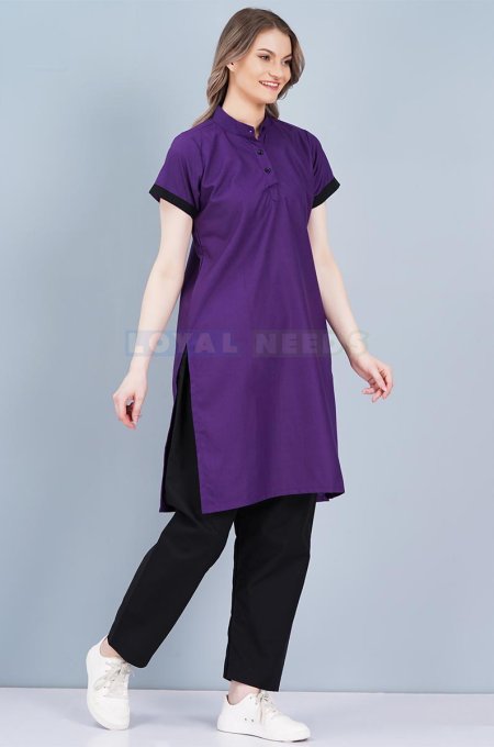 Housekeeping Outfit Half Sleeves Black And Blue Wear Manufacturers, Suppliers in Tamil Nadu