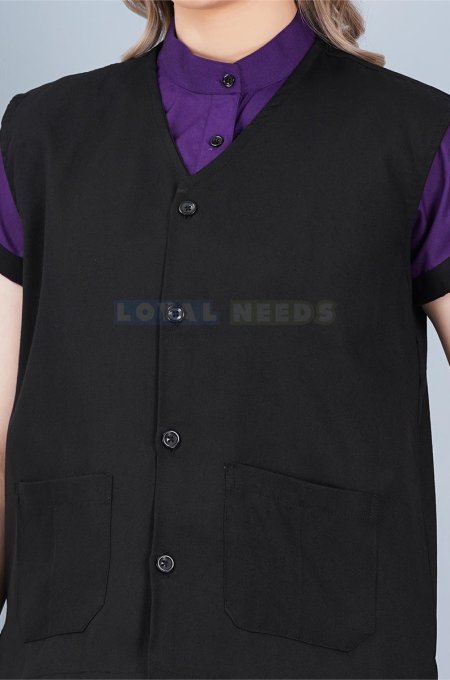 Housekeeping Outfit Half Sleeves Black And Blue Wear Manufacturers, Suppliers in Tamil Nadu