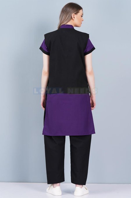 Housekeeping Outfit Half Sleeves Black And Blue Wear Manufacturers, Suppliers in Tamil Nadu